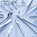 A variety of instruments used to make and close surgical incisions